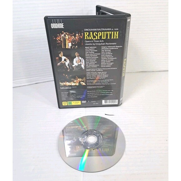 Rautavaara Rasputin Opera in Three Acts DVD 2005 Ondine Helsinki Matti Salminen - Picture 2 of 3